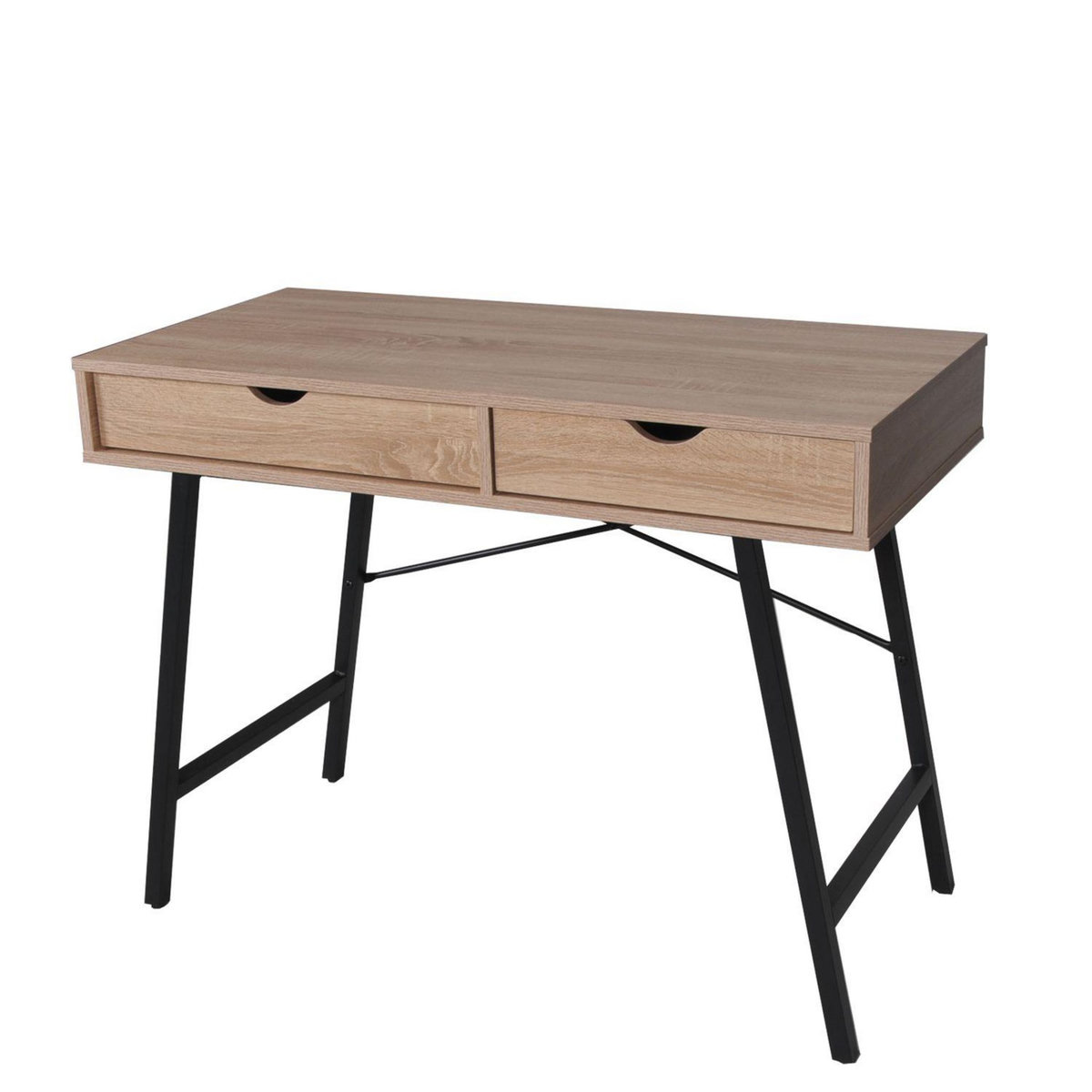 Bureau droit 2 tiroirs L100cm BROOKLINE