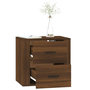 Voir la diapositive 5 : VIDAXL Table de chevet murale Chene marron 50x36x47 cm