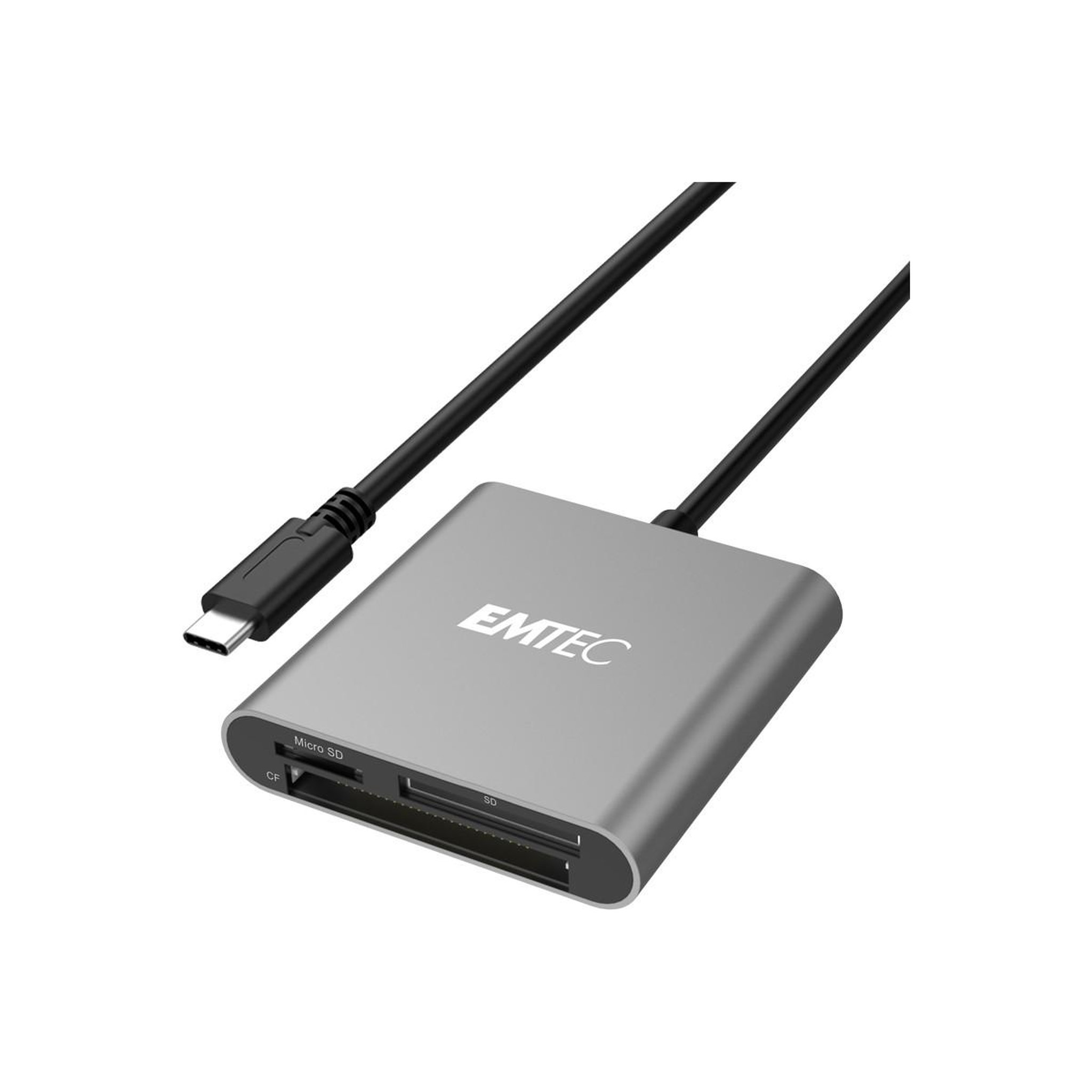 Voir la diapositive 2 : EMTEC Emtec eccareadt610c lecteur de carte mémoire usb 3.1 gris