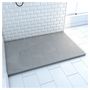 Voir la diapositive 1 : Aurlane Receveur pour douche à l'italienne extra plat aspect ardoise gris 80x120 cm - STONE 2