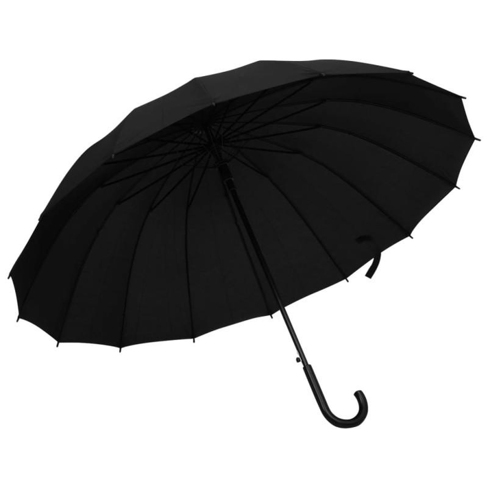 Voir la diapositive 1 : VIDAXL Parapluie automatique Noir 120 cm