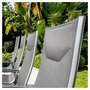 CREADOR Lot de 4 fauteuils de jardin en aluminium gris Posa 