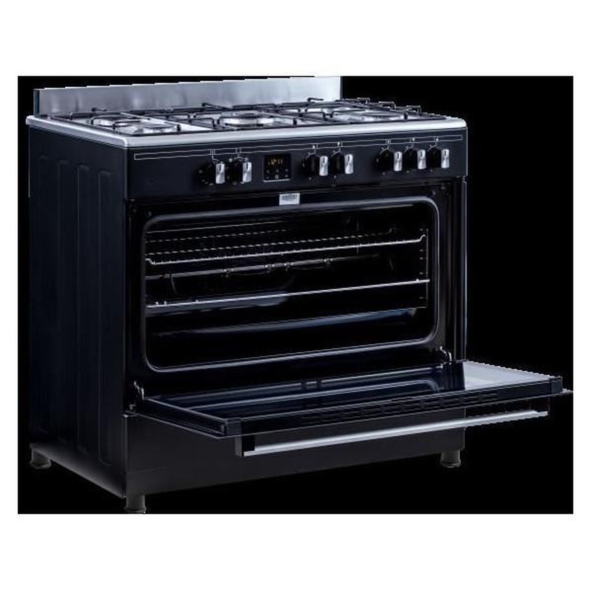 Voir la diapositive 4 : CONTINENTAL EDISON Cuisiniere  piano four multifonctions catalyse - CONTINENTAL EDISON - CECP9060BDD- 95 L - Affichage digital - L90 x H 85 cm - Noi