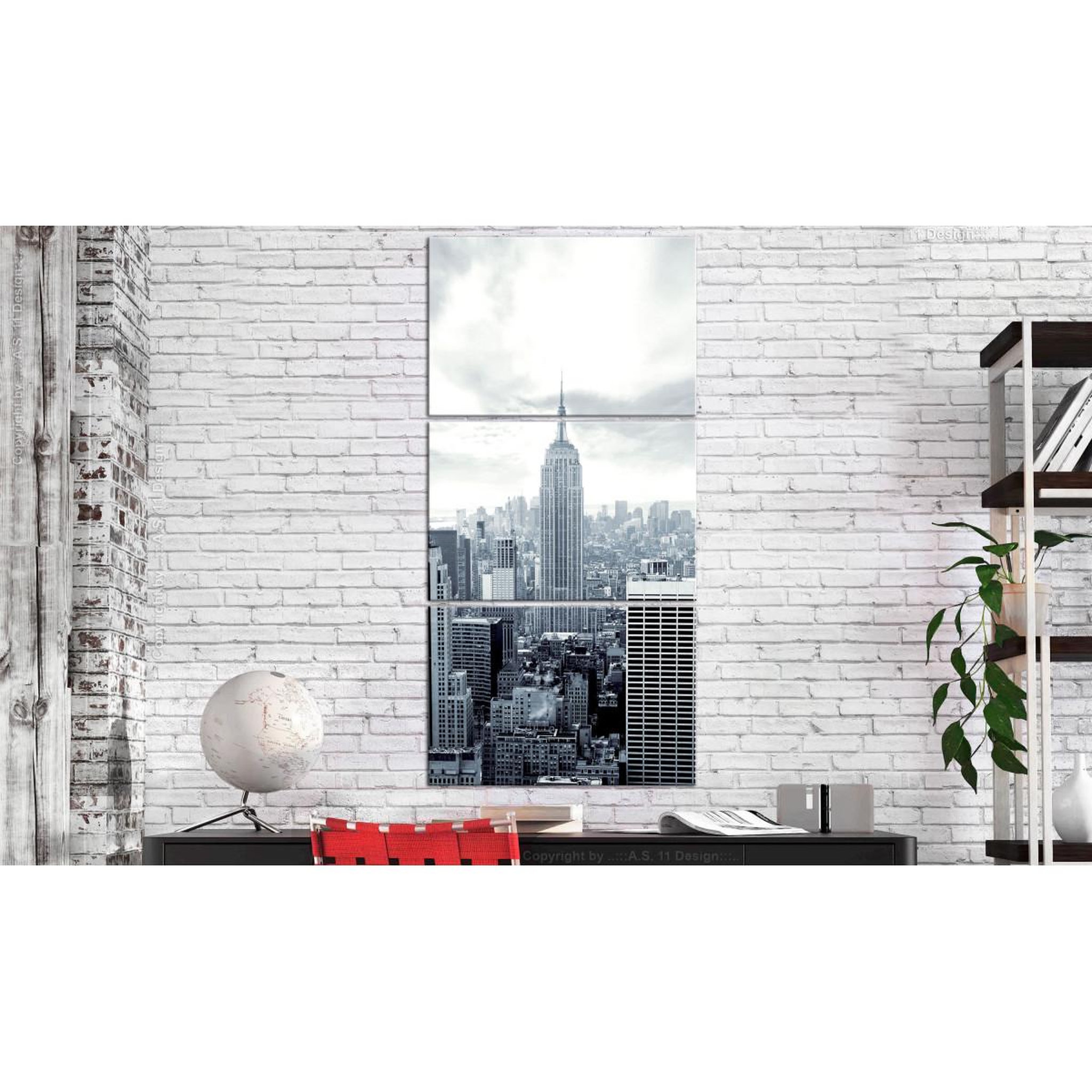 Voir la diapositive 2 : Paris Prix Tableau imprimé  new york : empire state building  60x120cm