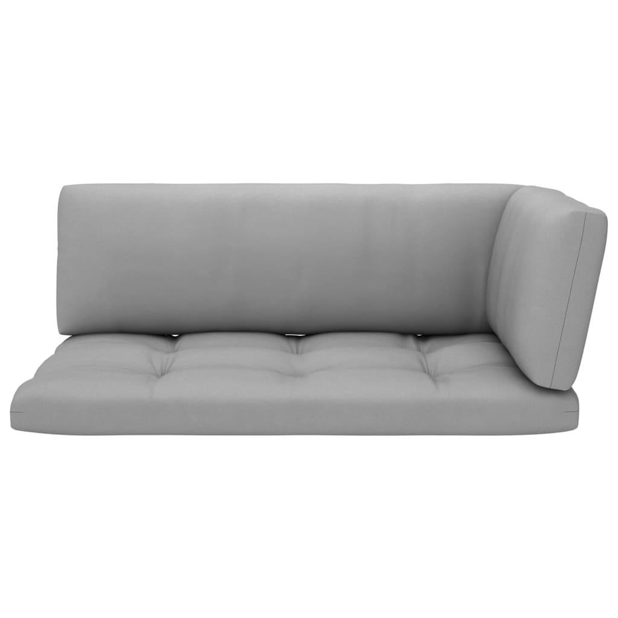 Voir la diapositive 5 : VIDAXL Canape palette 2 places avec coussins pin impregne de blanc