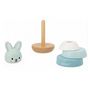 Voir la diapositive 3 : Juratoys-Janod Empilable Lapin en bois WWF