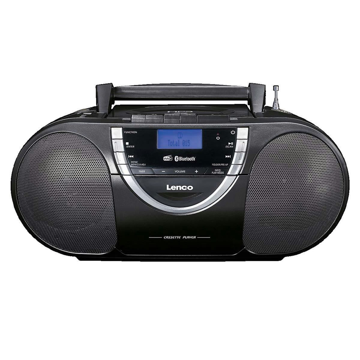 Lenco Boombox portable Lenco avec radio DAB+ et Bluetooth 5.0