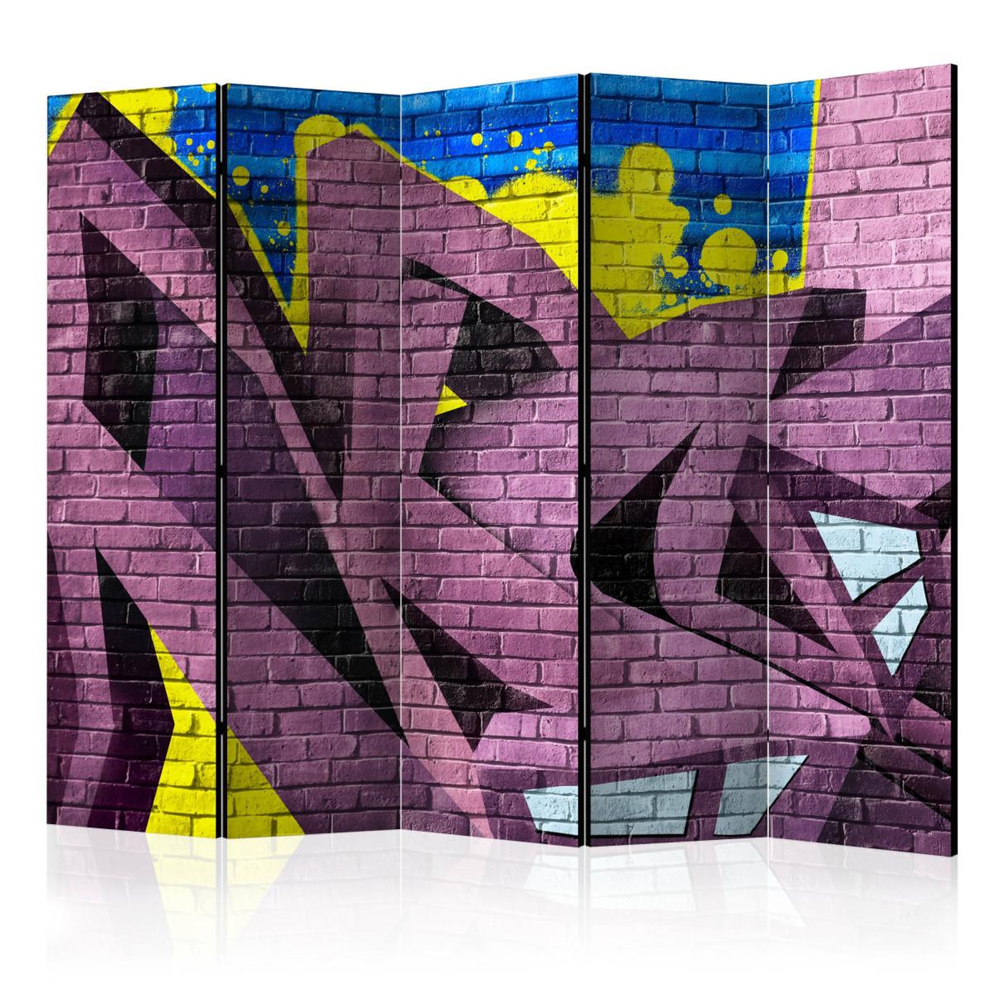 Paris Prix Paravent 5 volets  street art graffiti  172x225cm