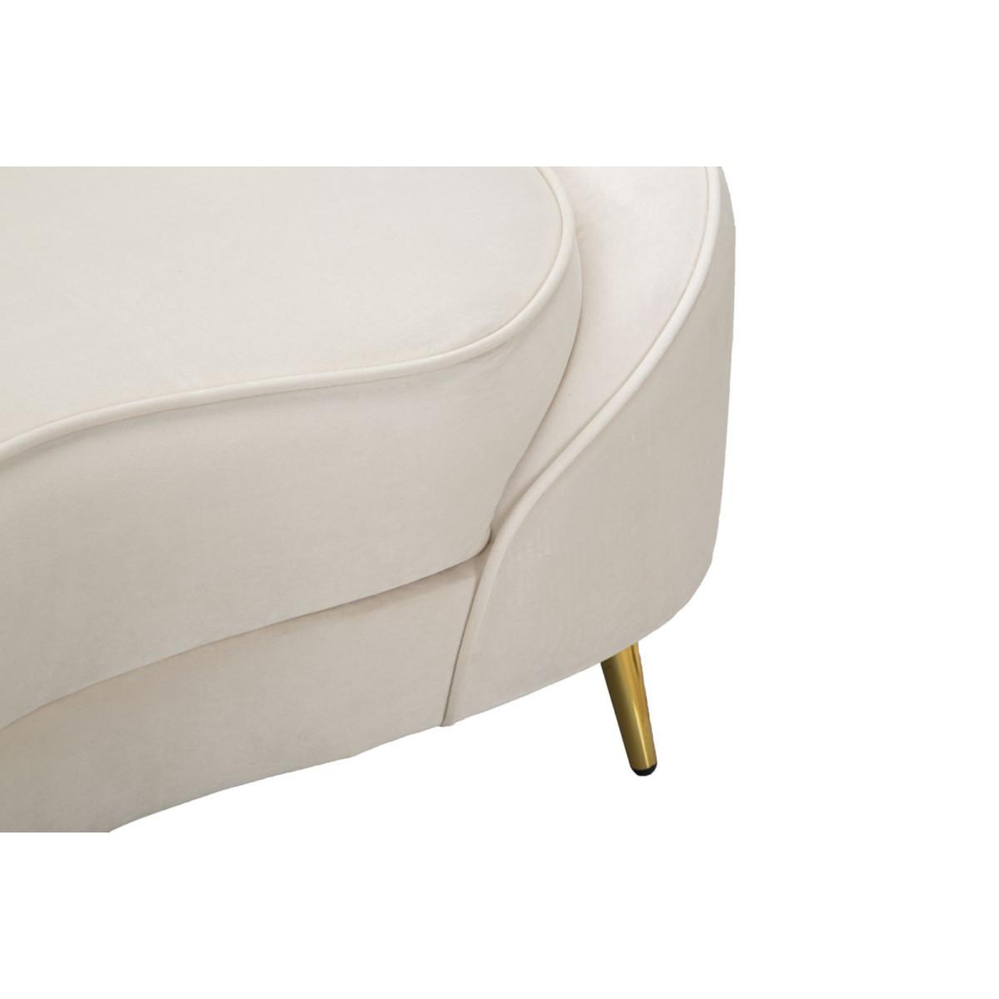 Voir la diapositive 6 : Paris Prix Canapé 2 places en tissu  oslo  148cm crème