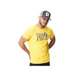 CAPSLAB T-shirt homme col rond One Piece. Coloris disponibles : Jaune