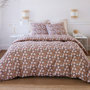 Voir la diapositive 2 : BATON ROUGE Parure housse de couette 100% gaze de coton imprimé verone