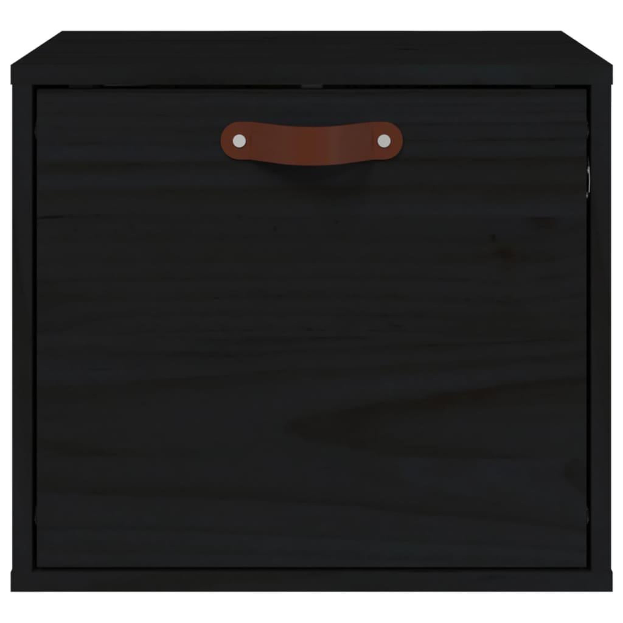 Voir la diapositive 3 : VIDAXL Armoire murale Noir 40x30x35 cm Bois de pin massif