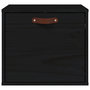 Voir la diapositive 3 : VIDAXL Armoire murale Noir 40x30x35 cm Bois de pin massif
