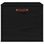Voir la diapositive 3 : VIDAXL Armoire murale Noir 40x30x35 cm Bois de pin massif