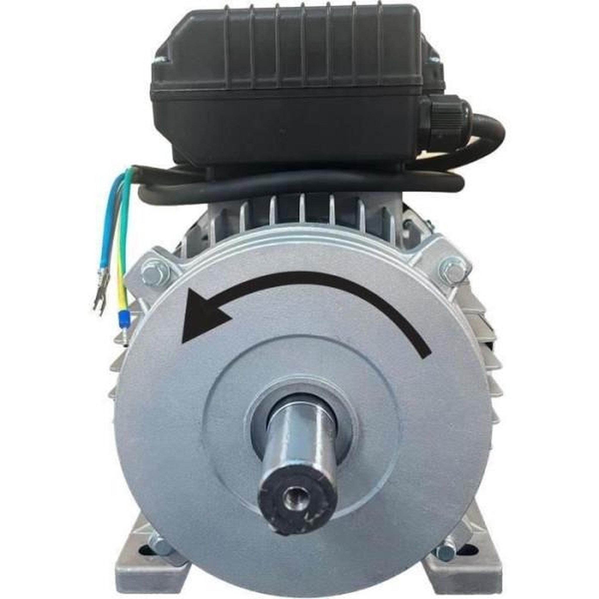Voir la diapositive 2 : DOMAC Moteur électrique 3cv/230v avec poulie - domac