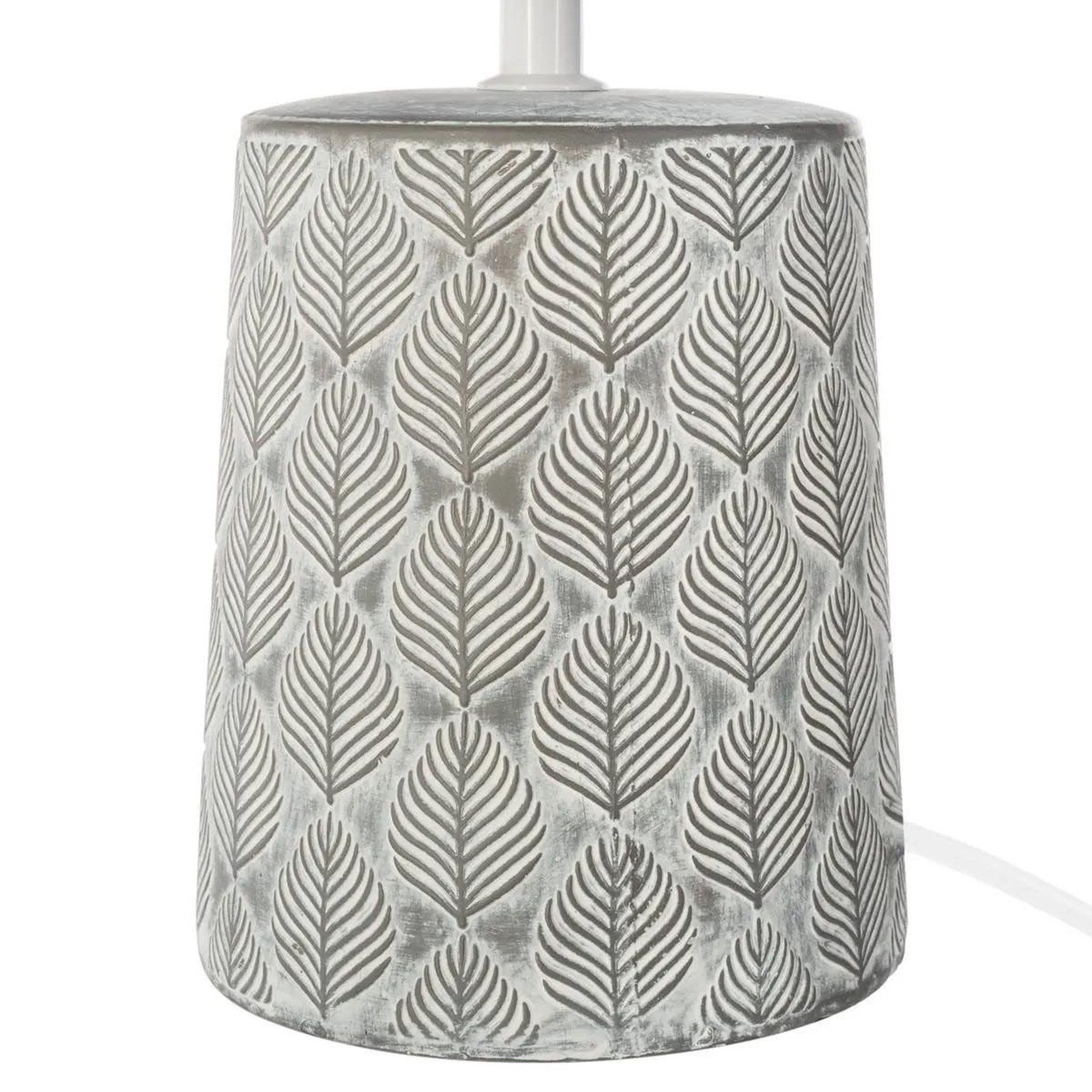 Voir la diapositive 2 : ATMOSPHERA Lampe à poser  zébra  35cm gris