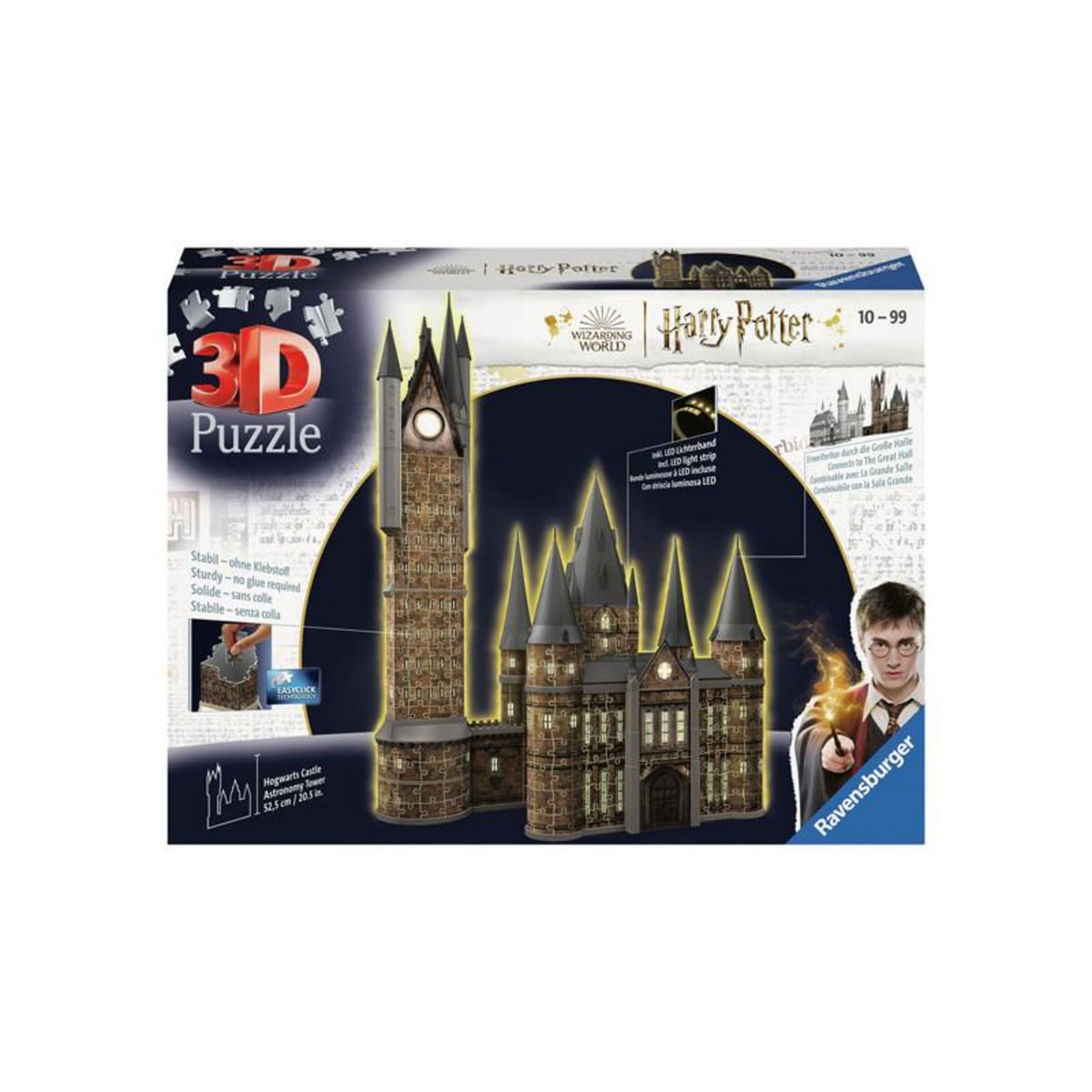 RAVENSBURGER Ravensburger - 3D Puzzle Hogwarts Astronomy Tower (Night Edition), 540pcs. 115518