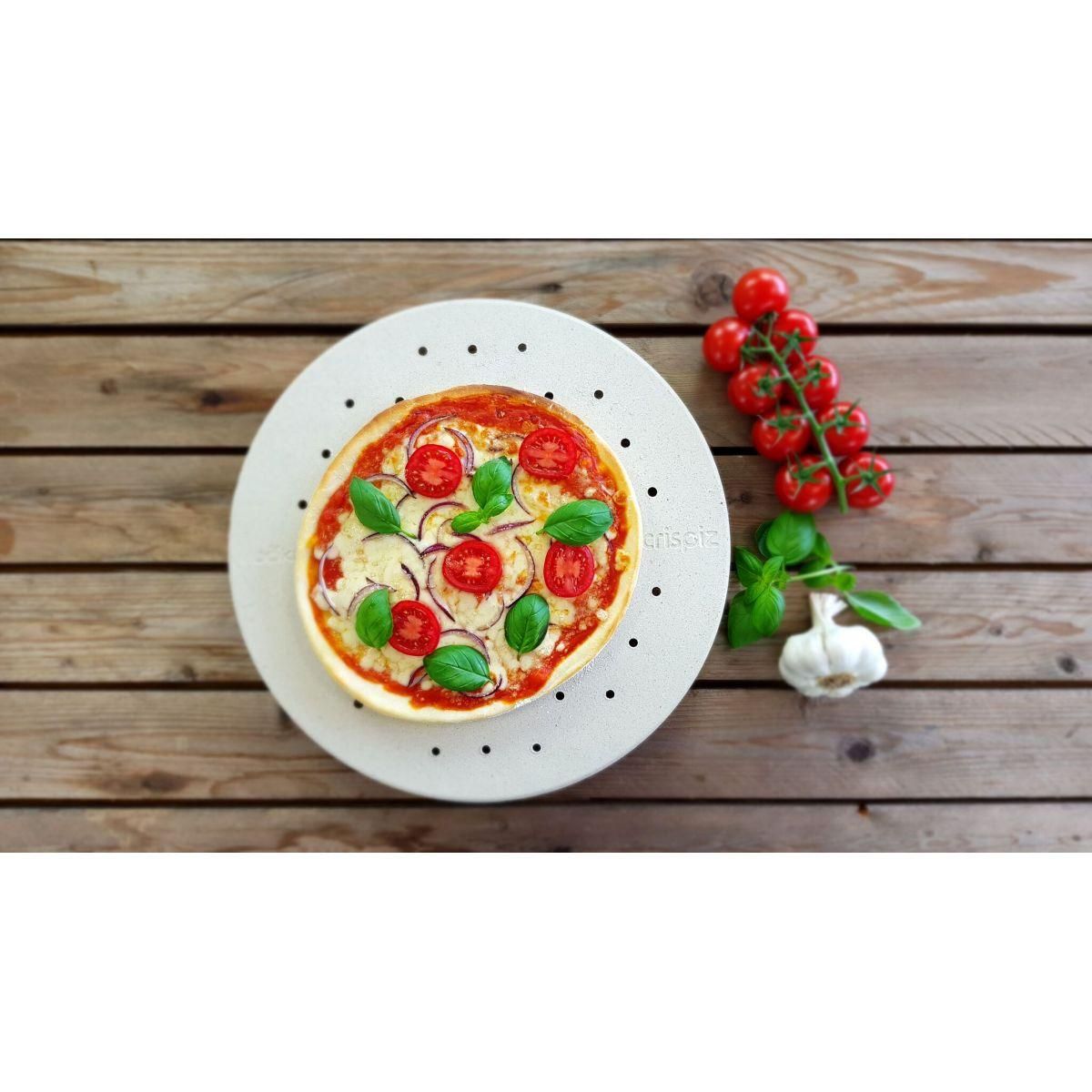 COOKUT Plaque à pizza a pizza CRISPIZ réfractaire