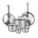 ELO Ensemble de 2 Poêles de cuisson 28 et 32 cm et 4 faitouts 12, 14, 20 et 26 cm Elo Profi Citrin