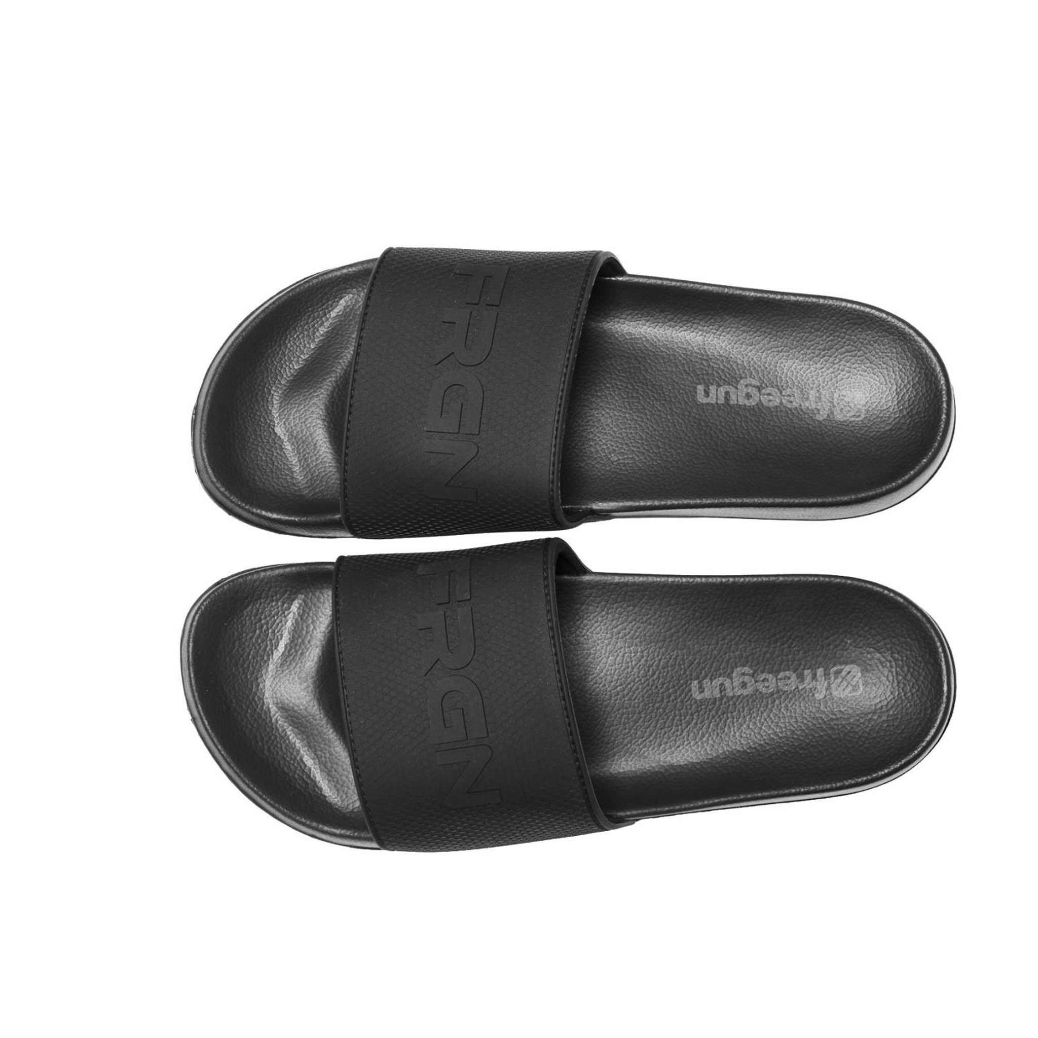 FREEGUN Paire de claquettes enfant rubber a1. Coloris disponibles : Noir