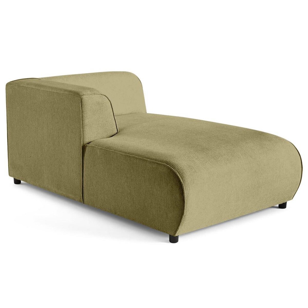 LISA DESIGN Suaro - module d'assise méridienne gauche en tissu texturé