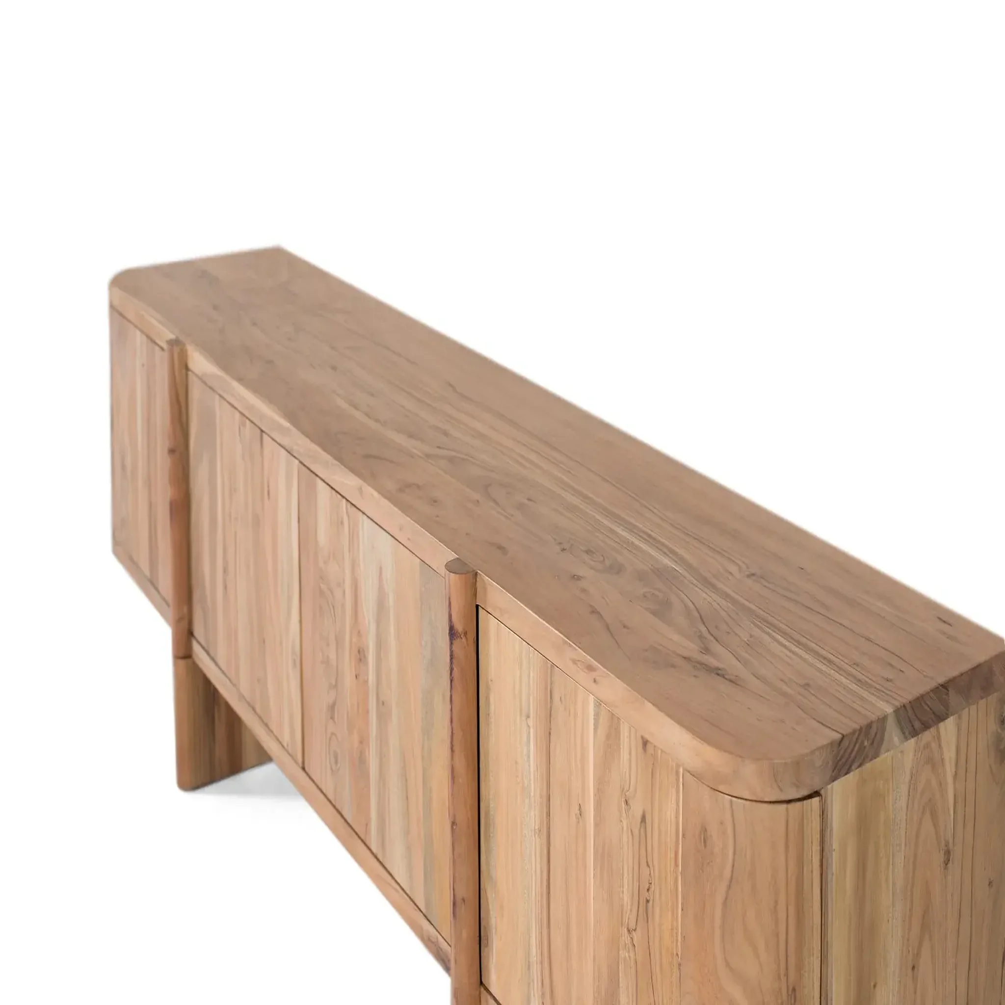 Voir la diapositive 3 : GINER Y COLOMER SL Meuble tv en bois d'acacia 170 cm style rustique moderne