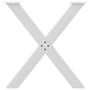 Voir la diapositive 5 : VIDAXL Pieds de table a manger forme de X 2 pcs blanc 70x(72-73) cm