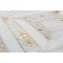 Voir la diapositive 3 : Paris Prix Tapis en Cuir Fait Main  Spark  Ivoire & Or