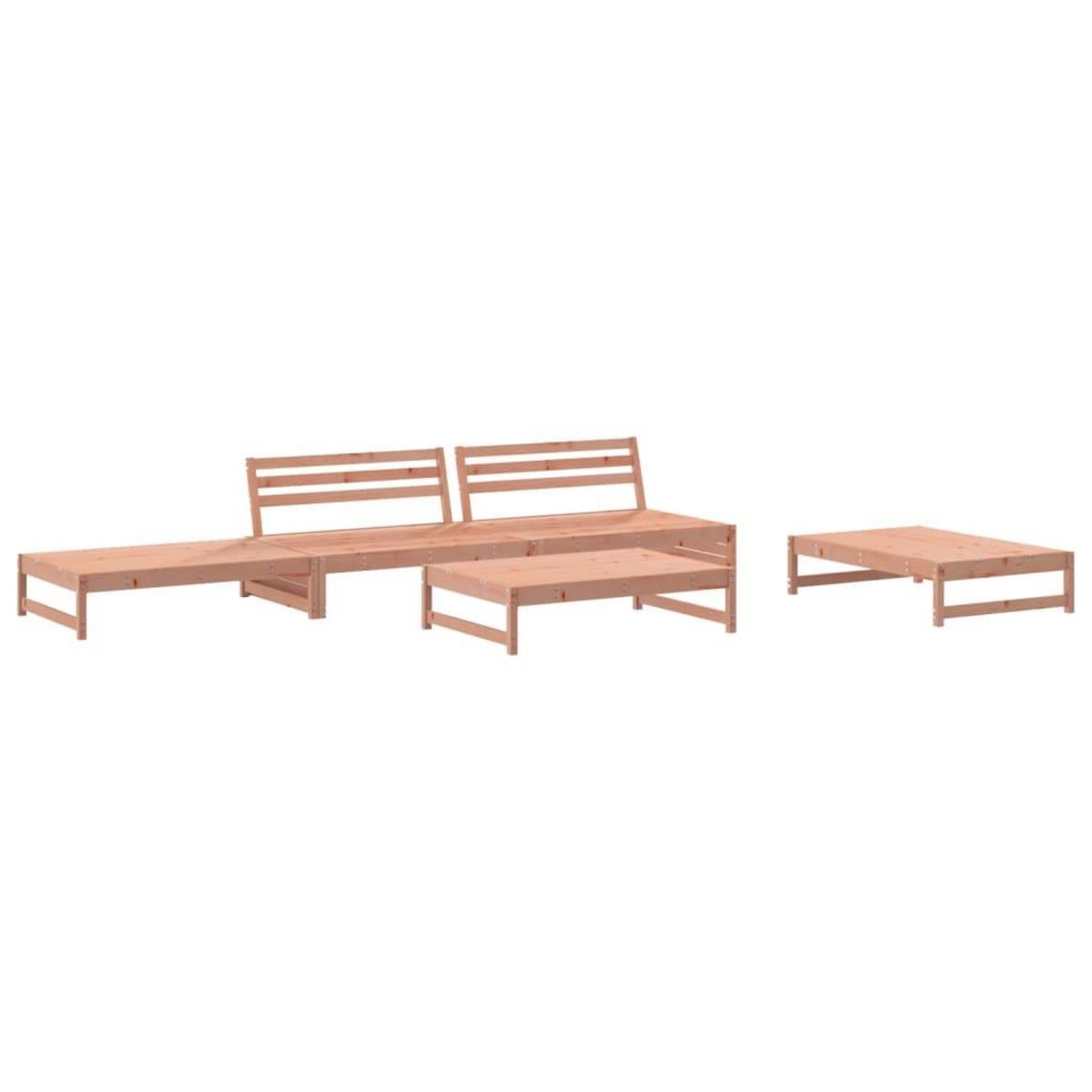VIDAXL Salon de jardin 5 pcs bois massif douglas