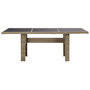 Voir la diapositive 2 : VIDAXL Table a manger Marron 200x100x74 cm Verre et resine tressee