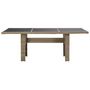 Voir la diapositive 2 : VIDAXL Table a manger Marron 200x100x74 cm Verre et resine tressee