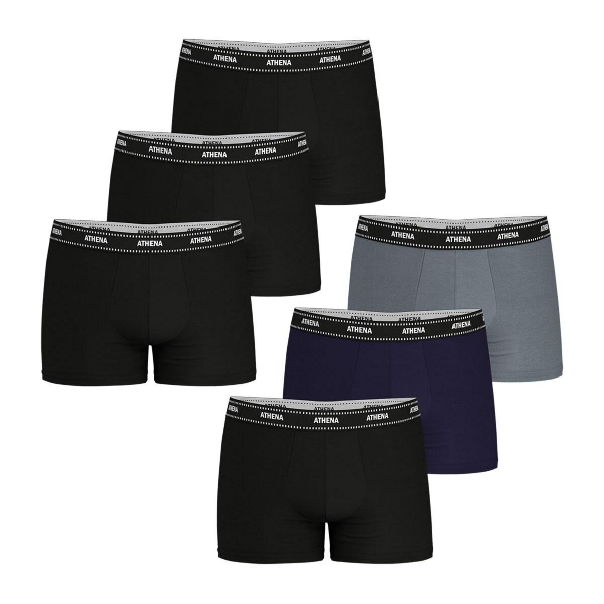 Athena Lot de 6 boxers homme My petits prix