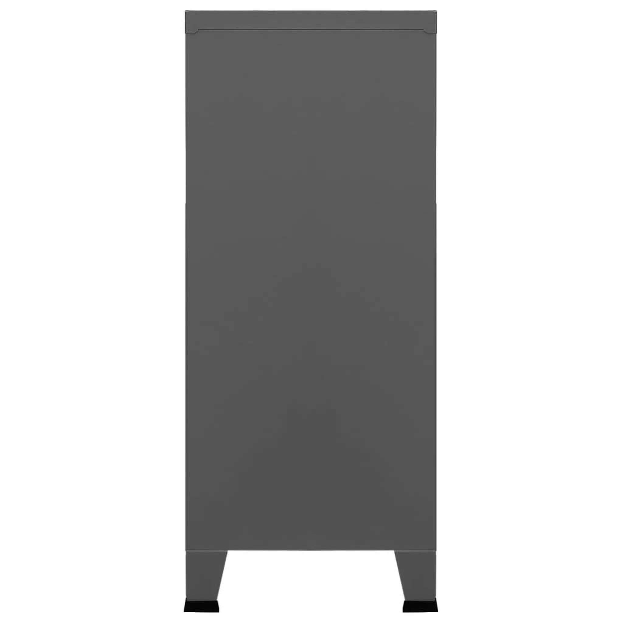 Voir la diapositive 5 : VIDAXL Coffre de rangement industriel Anthracite 90x40x100 cm Acier