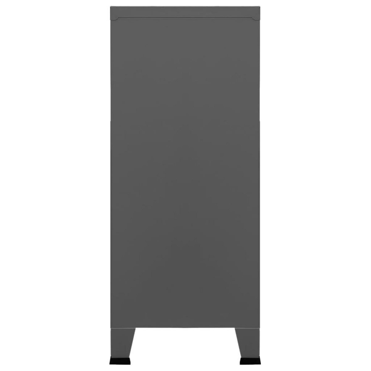 VIDAXL Coffre de rangement industriel Anthracite 90x40x100 cm Acier