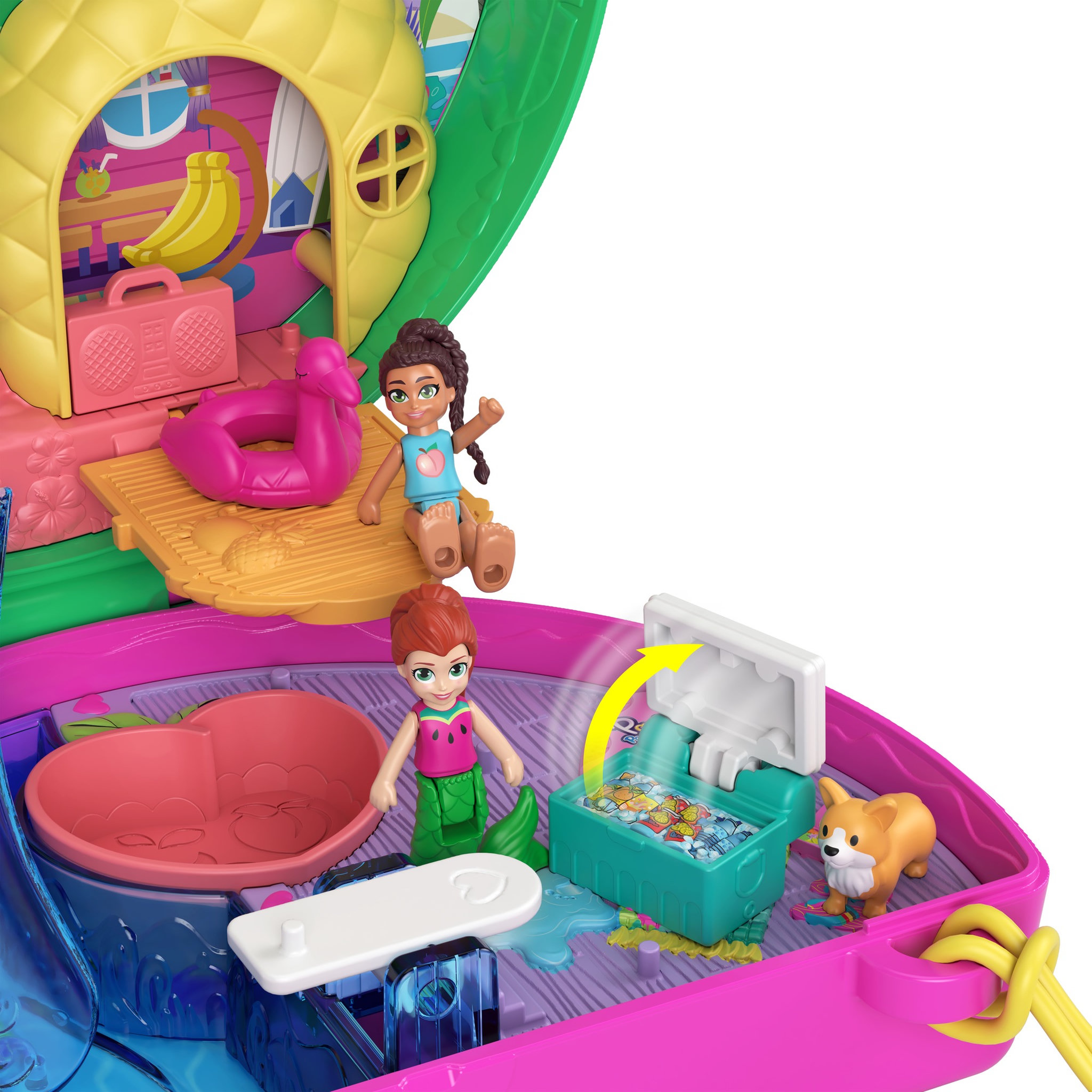 Voir la diapositive 4 : POLLY POCKET Mini poupée Polly Pocket - Coffret pastèque en fête