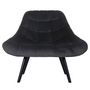 Voir la diapositive 2 : Paris Prix Fauteuil Scandinave en Velours  Johan  102cm Noir