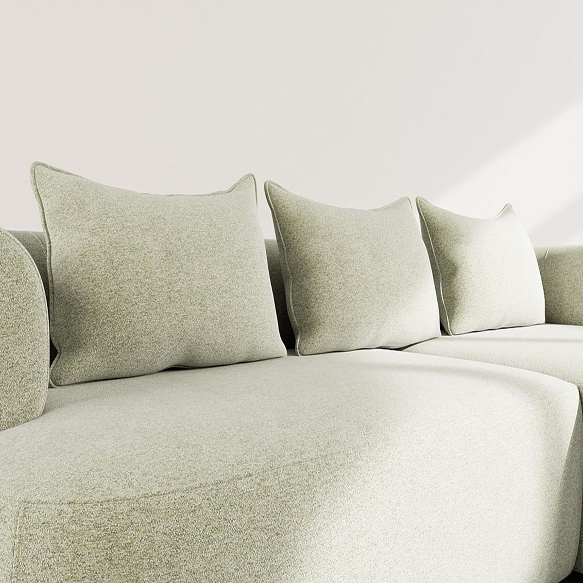 LISA DESIGN Angela - canapé d'angle droit 4 places en velours texturé