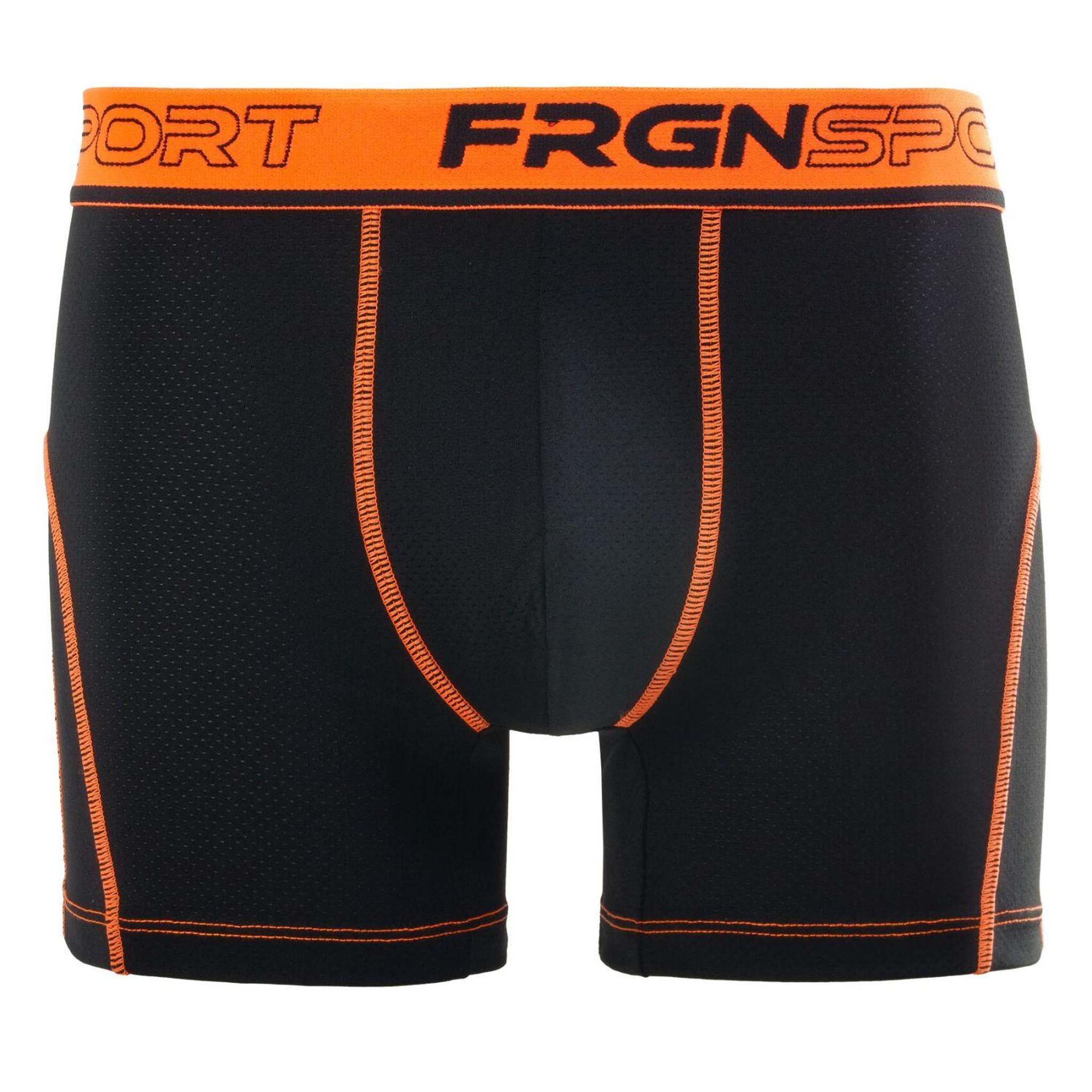 Voir la diapositive 4 : FREEGUN Lot de 4 boxers homme aktiv sport fluo