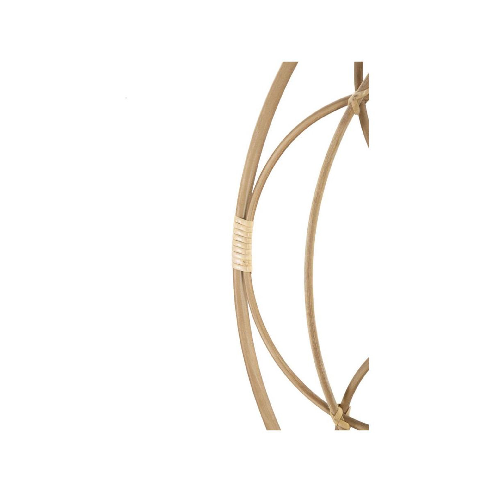 Voir la diapositive 3 : Paris Prix Miroir mural déco  valencia  60cm naturel
