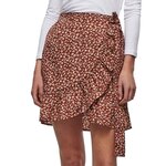 Only Jupe  à fleurs Femme Only Olivia. Coloris disponibles : Marron