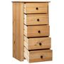 Voir la diapositive 2 : VIDAXL Buffet 46x40x89 cm Pin Gamme Panama