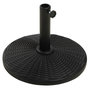 Voir la diapositive 1 : OUTSUNNY Pied de parasol rond base de lestage Ø 44 x 32 cm résine imitation rotin poids net 11 Kg noir