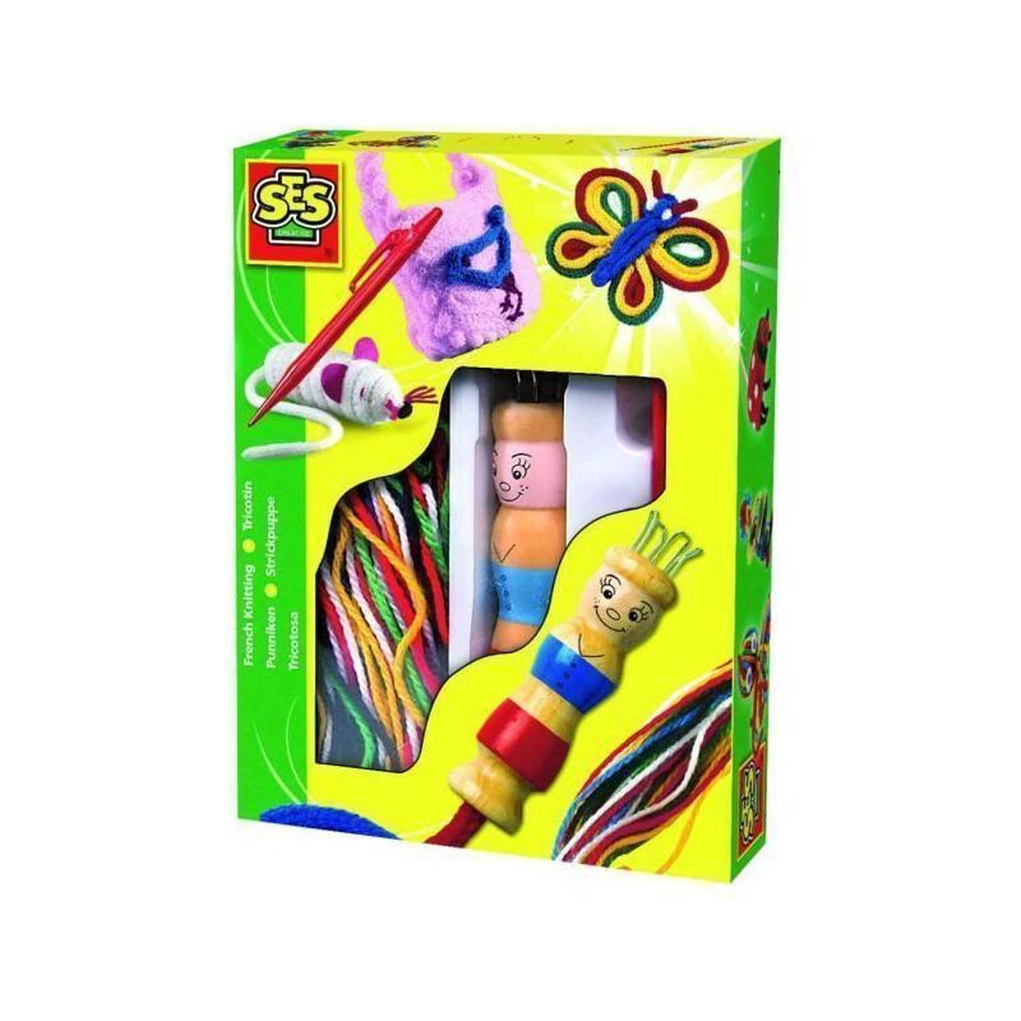 SES Creative SES CREATIVE Tricotin - Avec fils de differentes couleurs