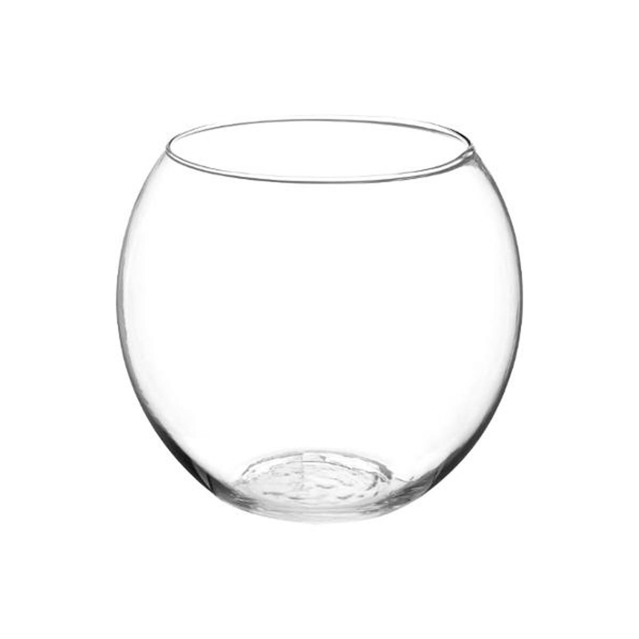 ATMOSPHERA Vase en verre  boule  19cm transparent