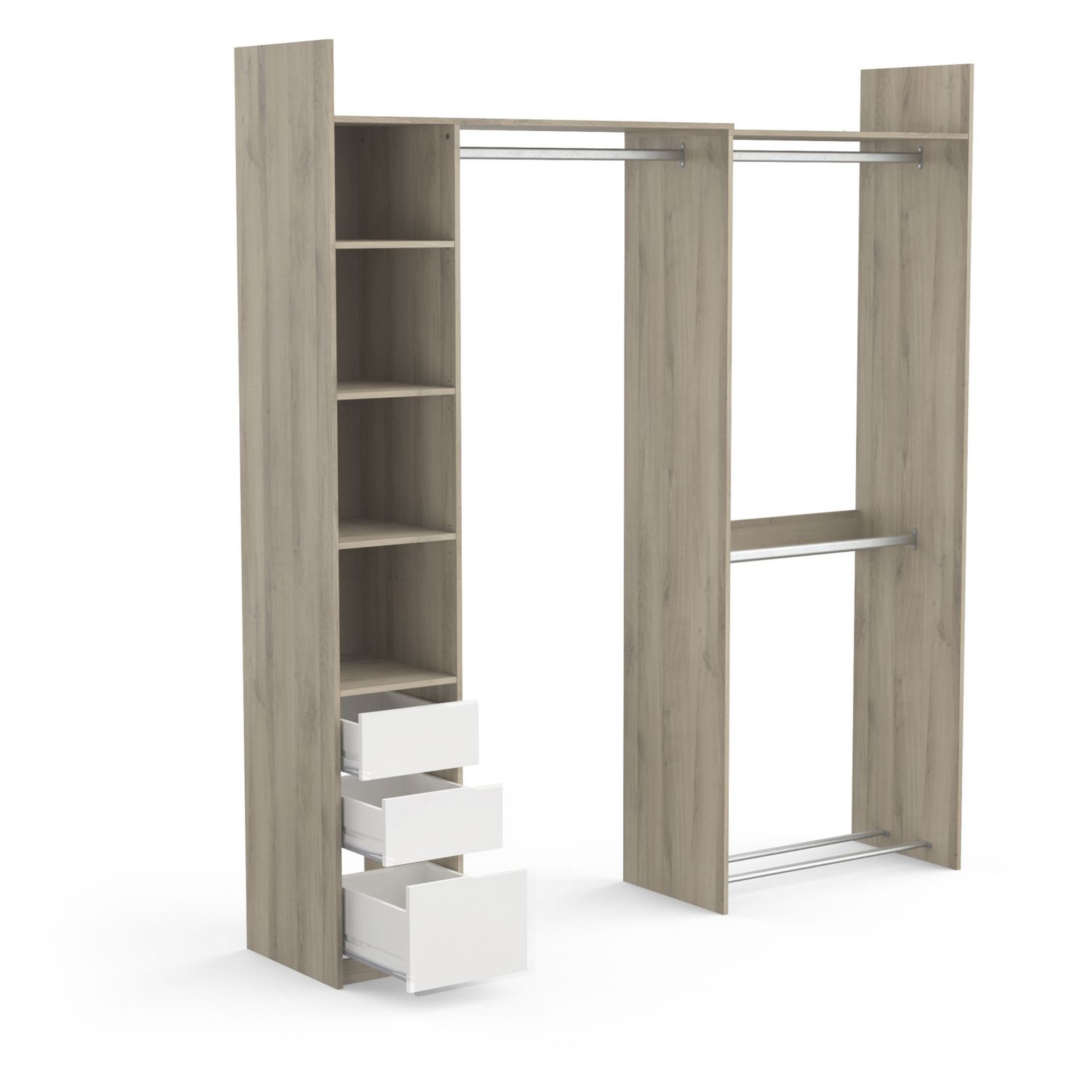 Voir la diapositive 5 : Kit placard adaptable droit ou d'angle WIND