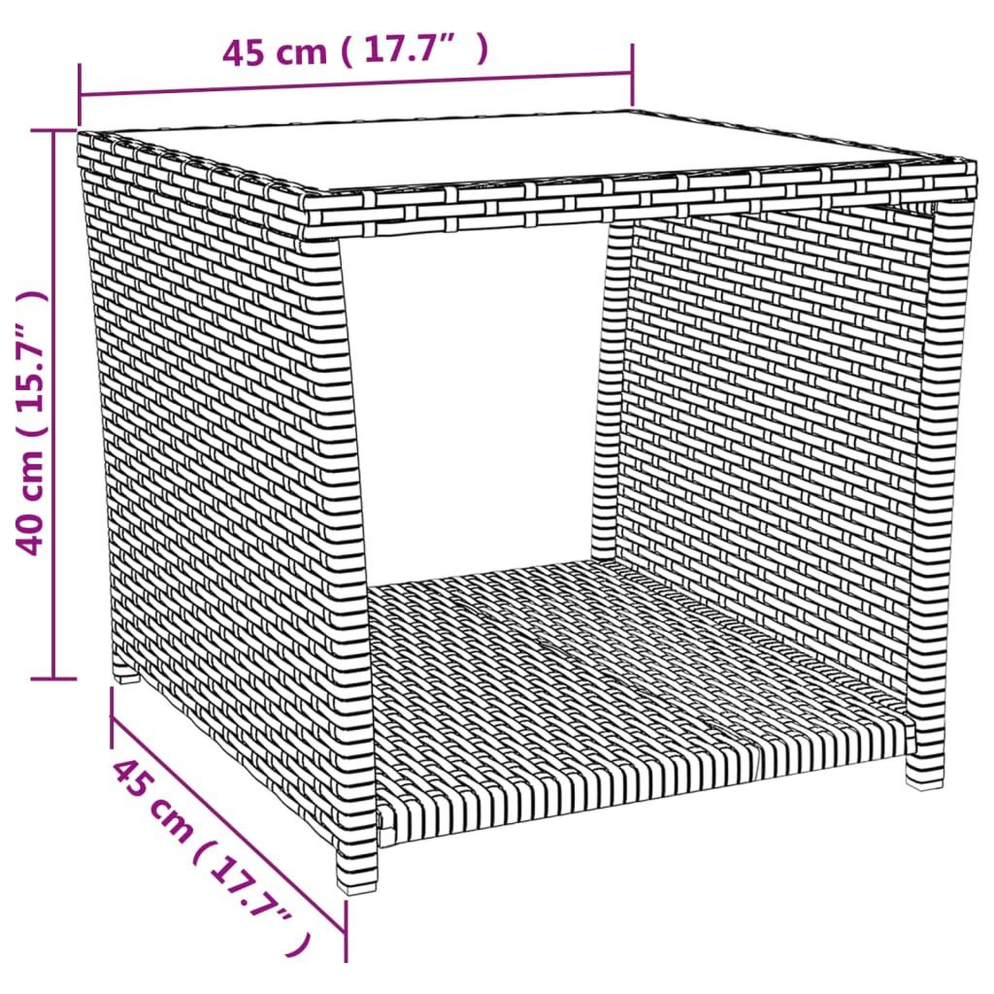 Voir la diapositive 5 : VIDAXL Ensemble a manger de jardin 3 pcs coussins gris resine tressee
