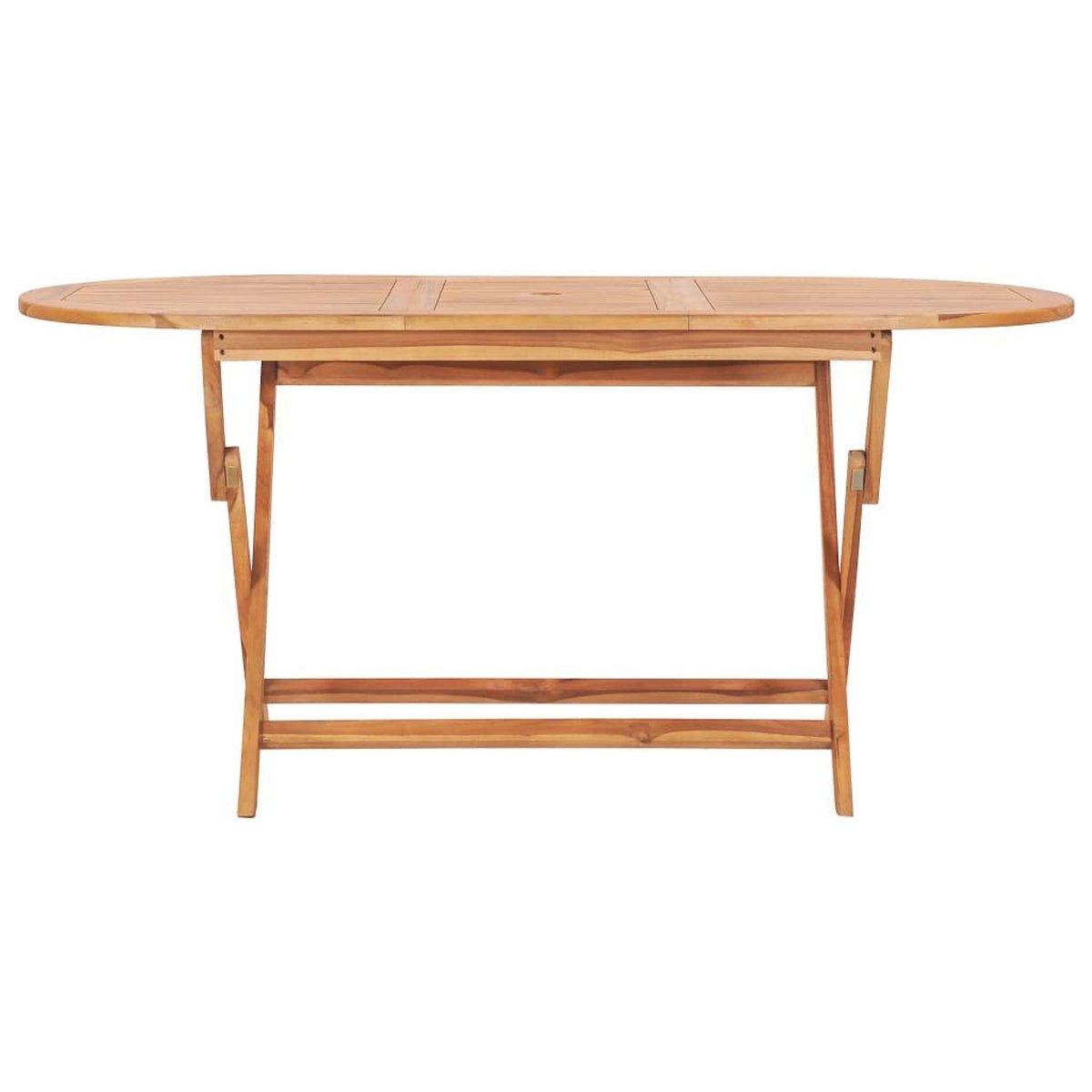 VIDAXL Table pliable de jardin 160x80x75 cm Bois de teck solide