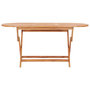 Voir la diapositive 2 : VIDAXL Table pliable de jardin 160x80x75 cm Bois de teck solide