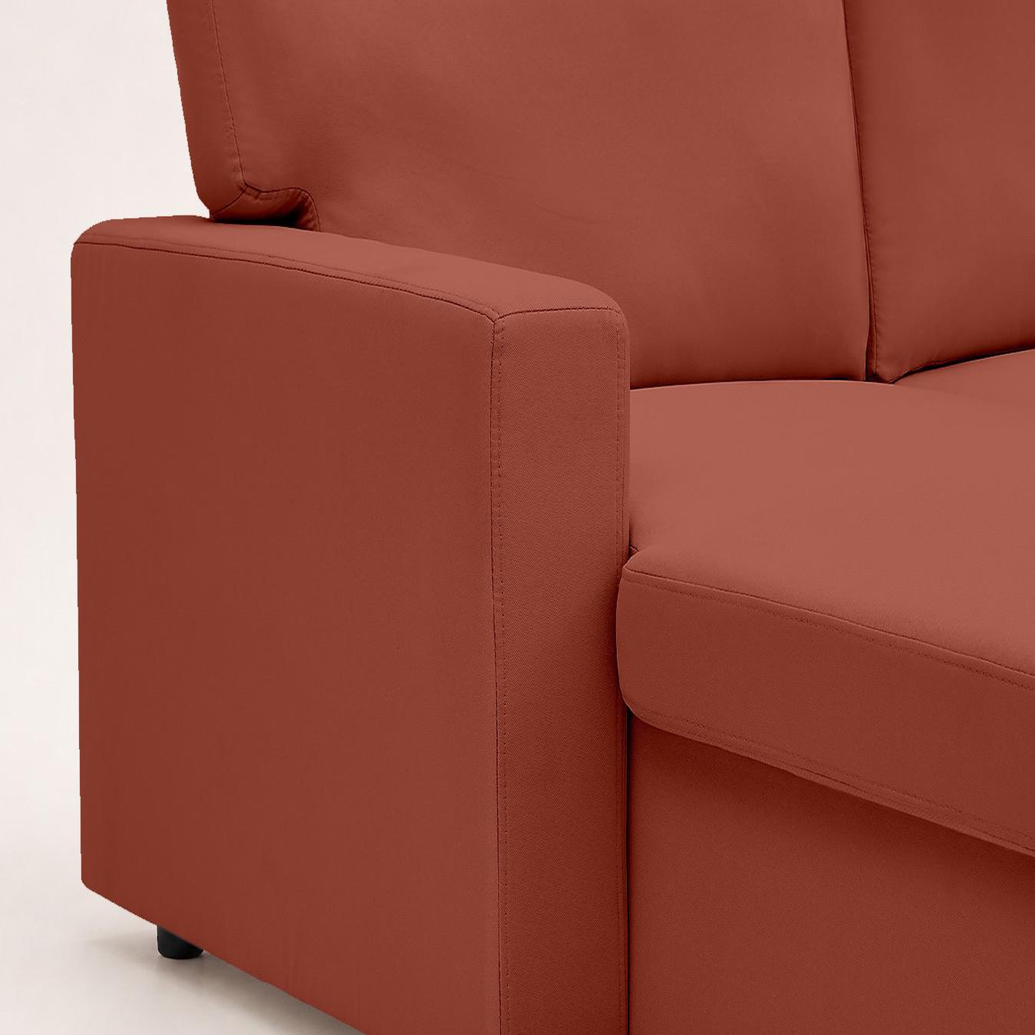 Voir la diapositive 6 : BEST MOBILIER Meiya - canapé d'angle réversible 4 places convertible avec coffre en tissu