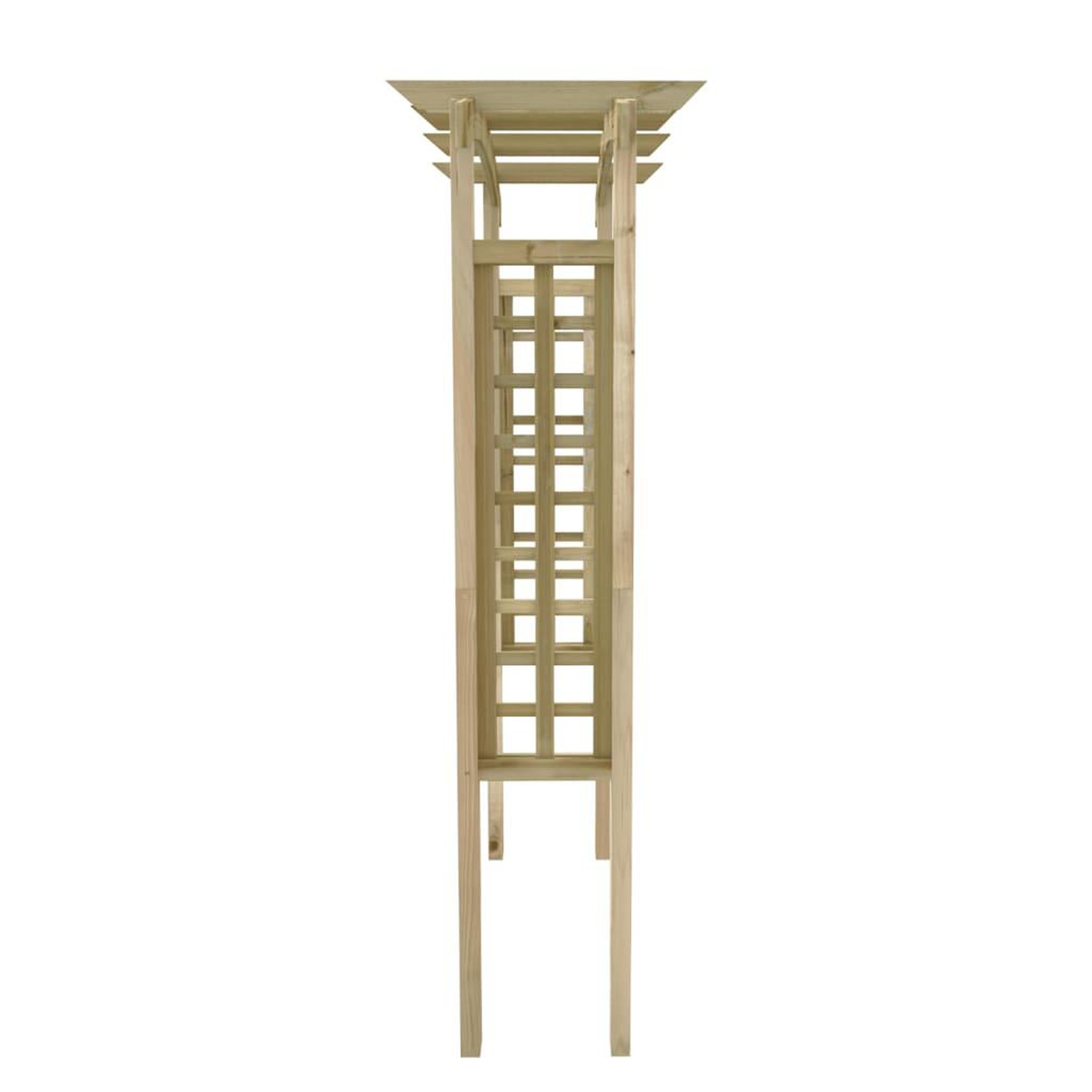 Voir la diapositive 4 : VIDAXL Voute en treillis 150x60x210 cm bois